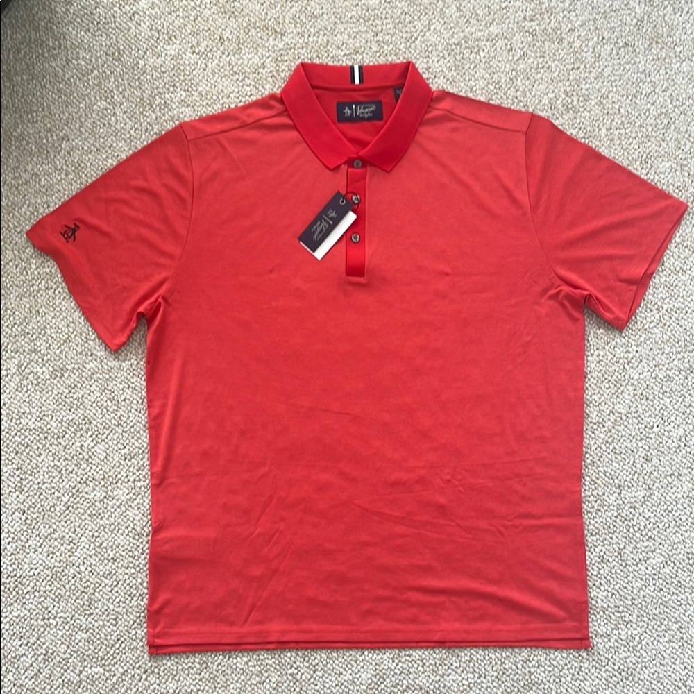 An Original Penguin Red Heather Polo Shirt